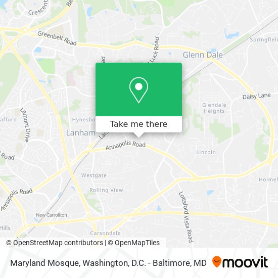 Maryland Mosque map
