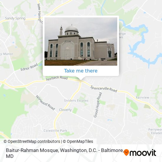 Baitur-Rahman Mosque map