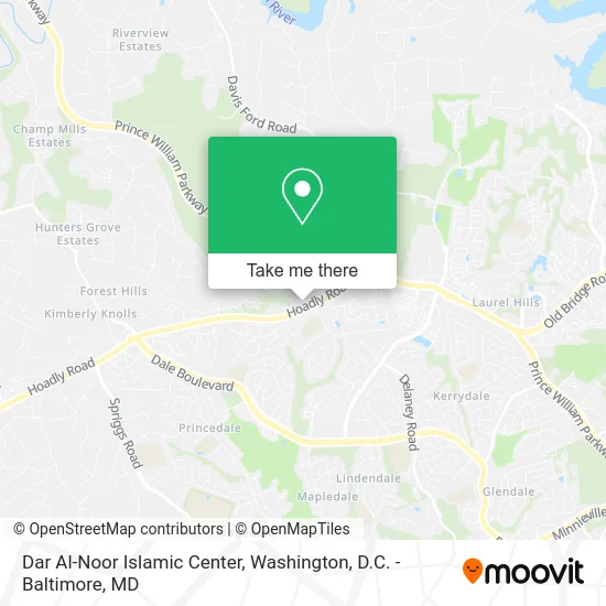 Dar Al-Noor Islamic Center map