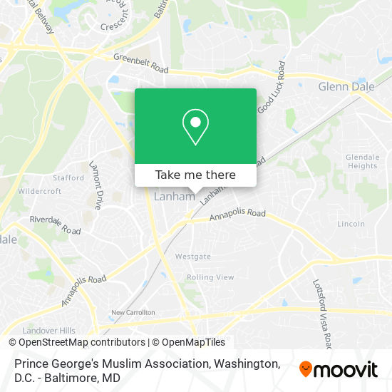 Mapa de Prince George's Muslim Association