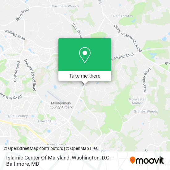Mapa de Islamic Center Of Maryland