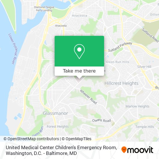 United Medical Center Children's Emergency Room map