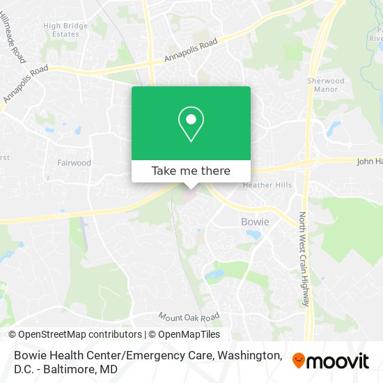 Bowie Health Center / Emergency Care map