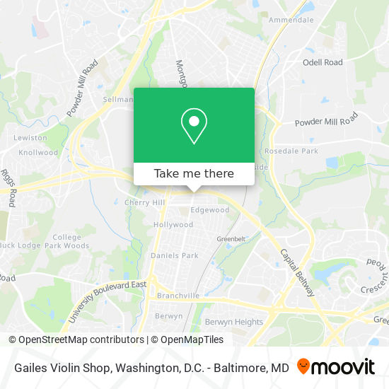 Gailes Violin Shop map