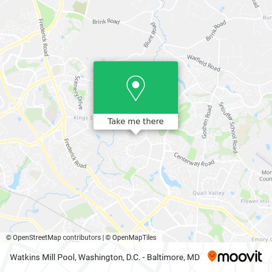 Watkins Mill Pool map