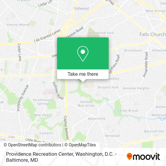 Providence Recreation Center map