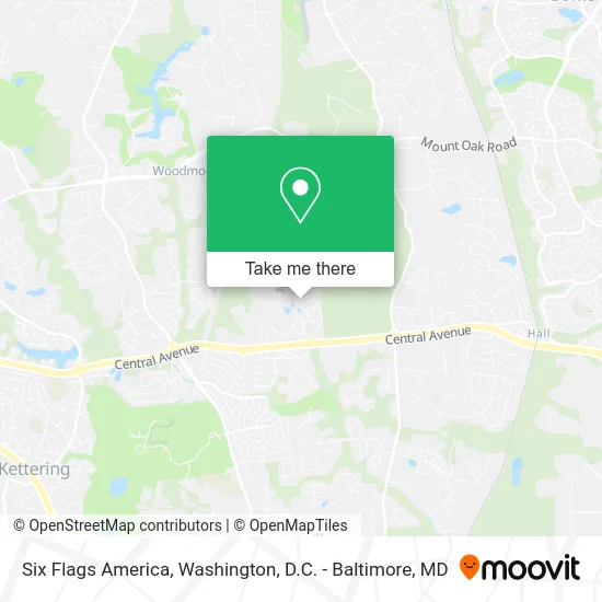 Six Flags America map