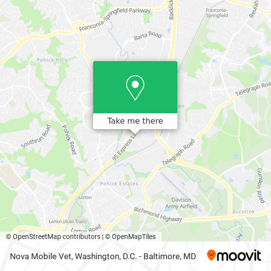 Nova Mobile Vet map