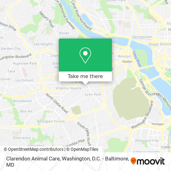 Mapa de Clarendon Animal Care