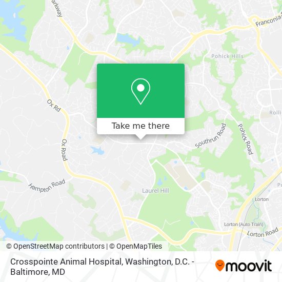 Mapa de Crosspointe Animal Hospital