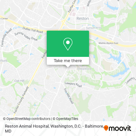 Mapa de Reston Animal Hospital