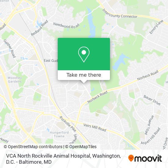 Mapa de VCA North Rockville Animal Hospital