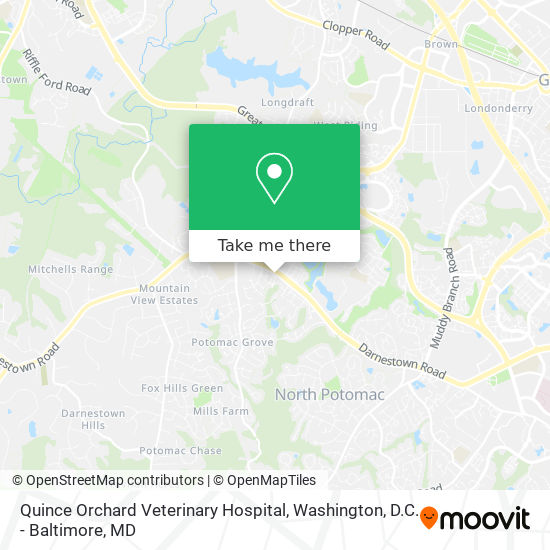 Quince Orchard Veterinary Hospital map