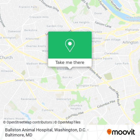 Ballston Animal Hospital map