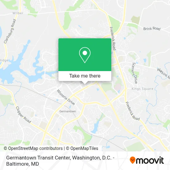 Germantown Transit Center map