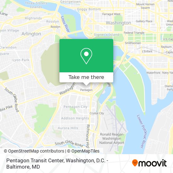 Pentagon Transit Center map