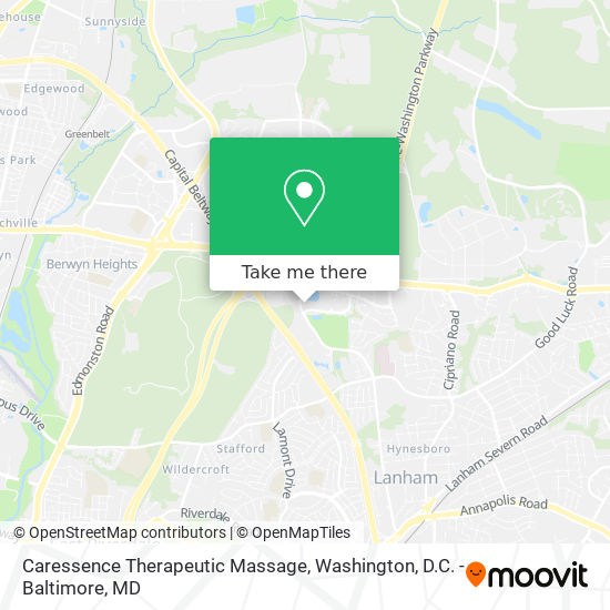Caressence Therapeutic Massage map