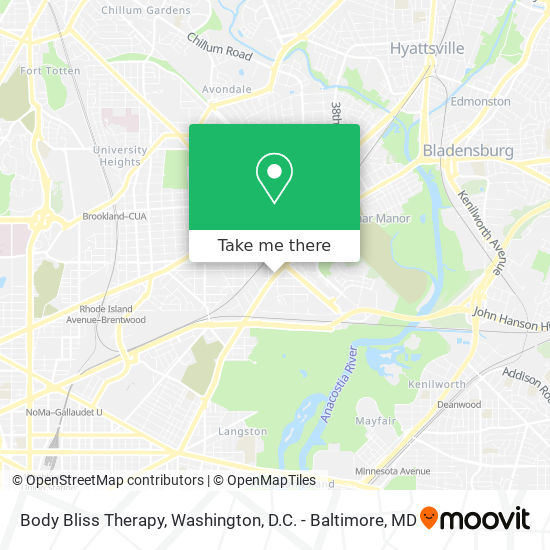 Body Bliss Therapy map