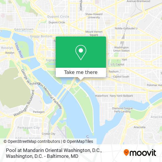 Pool at Mandarin Oriental Washington, D.C. map