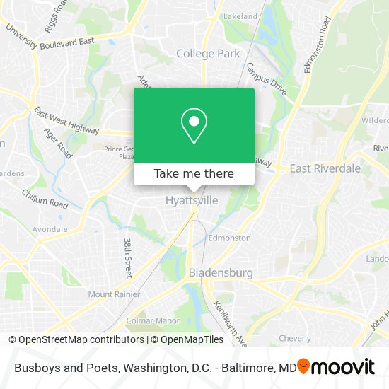 Busboys and Poets map