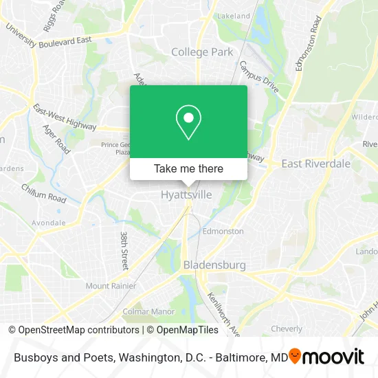 Mapa de Busboys and Poets