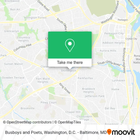 Mapa de Busboys and Poets