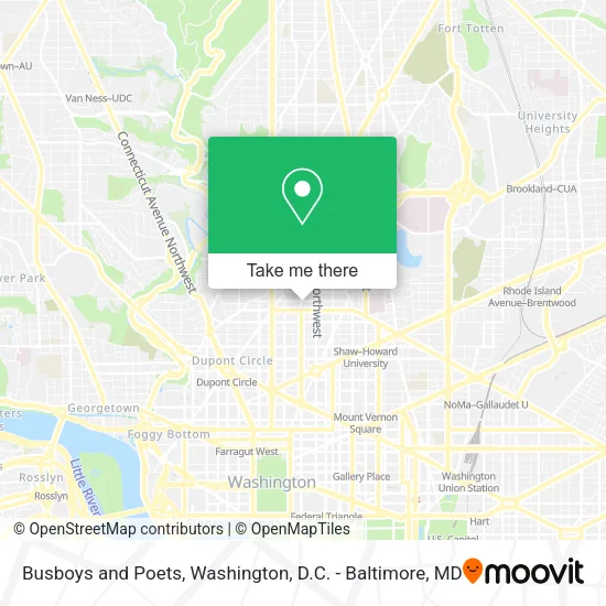 Busboys and Poets map