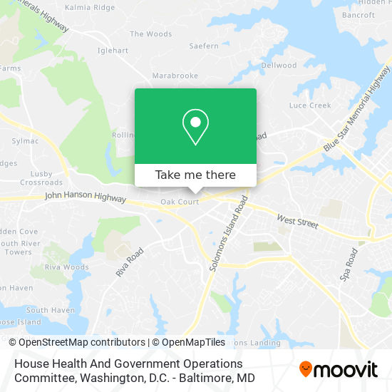 House Health And Government Operations Committee map