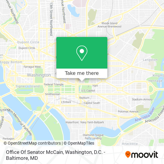 Office Of Senator McCain map