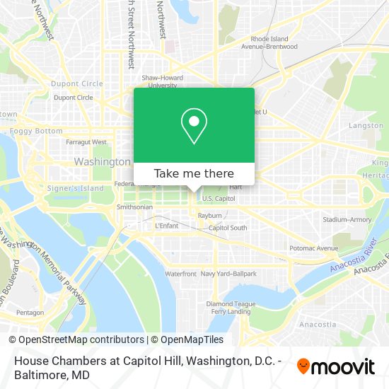 House Chambers at Capitol Hill map