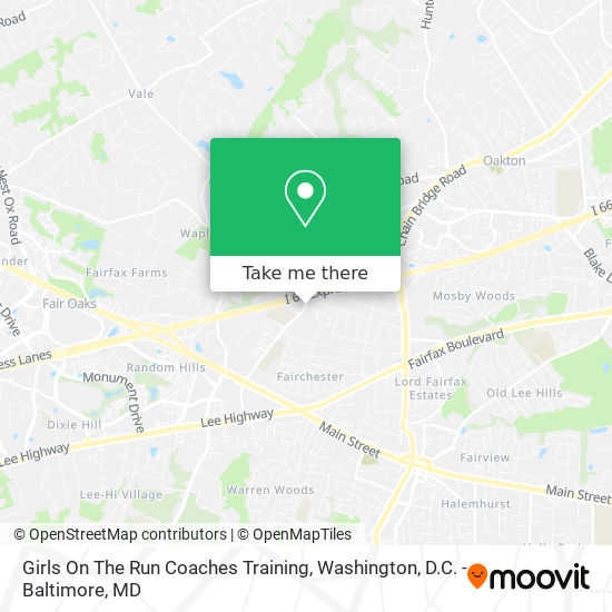 Girls On The Run Coaches Training map