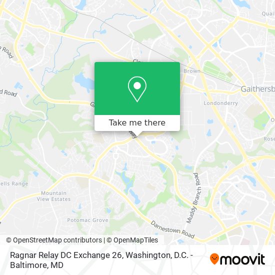 Ragnar Relay DC Exchange 26 map