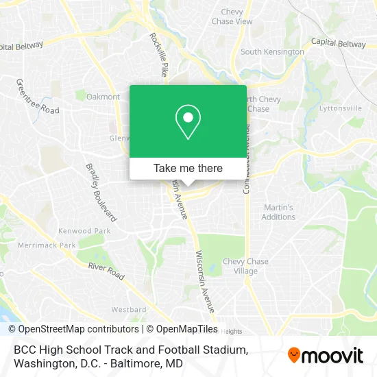 BCC High School Track and Football Stadium map
