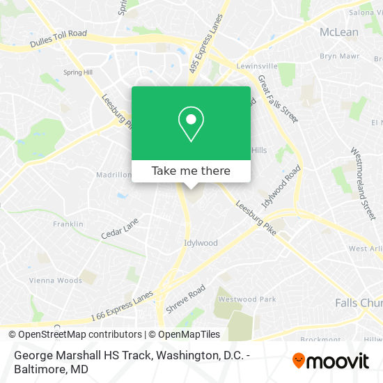 Mapa de George Marshall HS Track