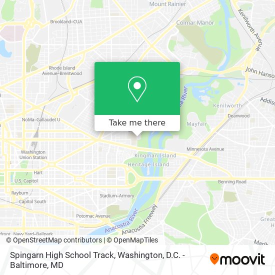 Mapa de Spingarn High School Track