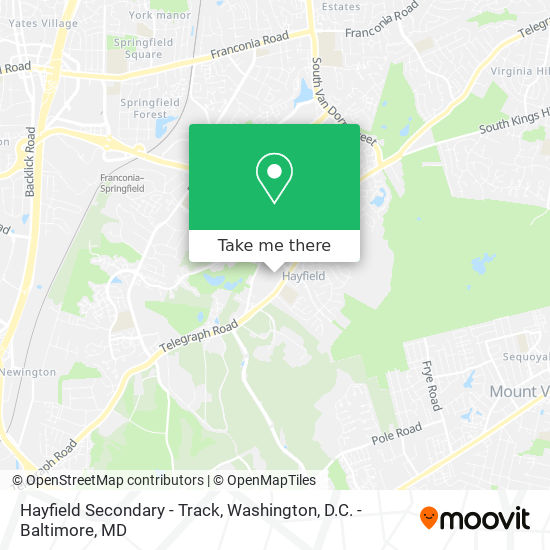 Mapa de Hayfield Secondary - Track
