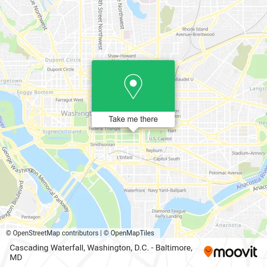 Cascading Waterfall map