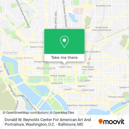 Mapa de Donald W. Reynolds Center For American Art And Portraiture
