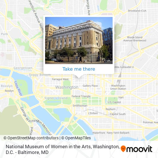 Mapa de National Museum of Women in the Arts