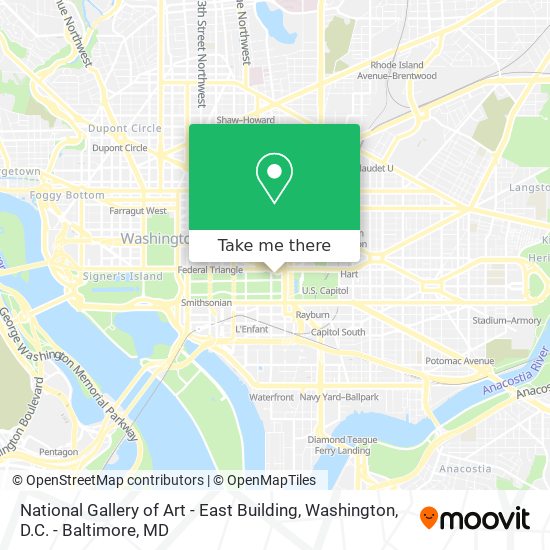 Mapa de National Gallery of Art - East Building