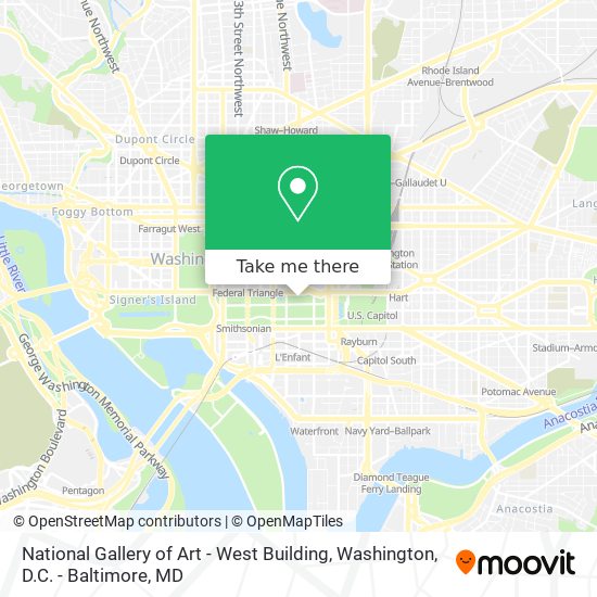 National Gallery of Art - West Building map