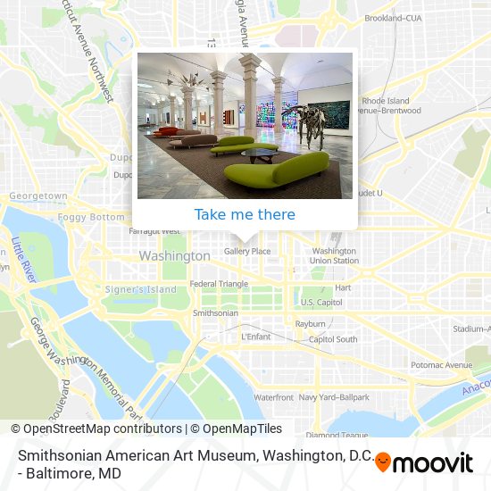 Mapa de Smithsonian American Art Museum