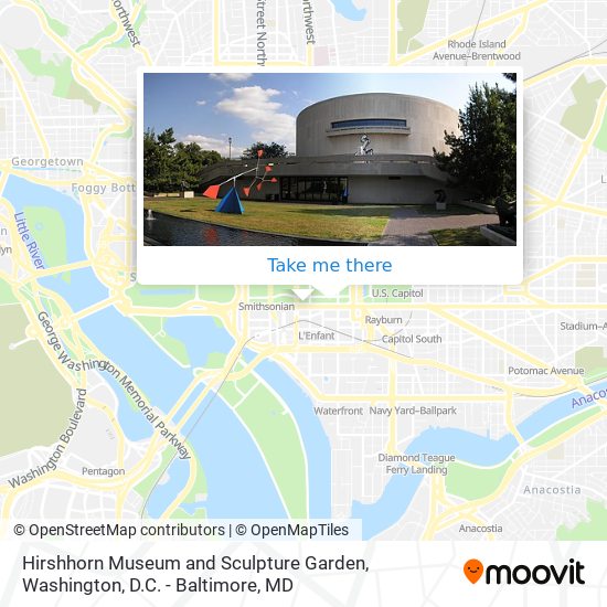 Mapa de Hirshhorn Museum and Sculpture Garden