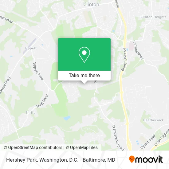 Hershey Park map
