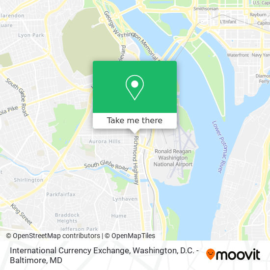 International Currency Exchange map