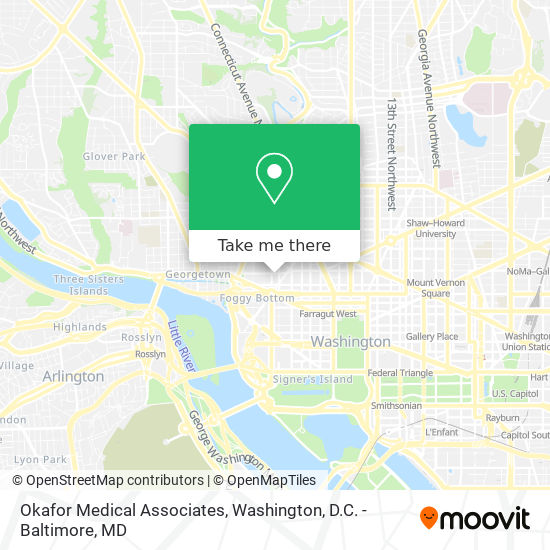 Mapa de Okafor Medical Associates