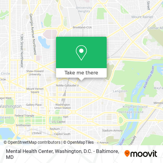 Mental Health Center map