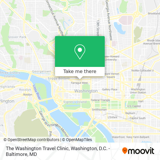 Mapa de The Washington Travel Clinic