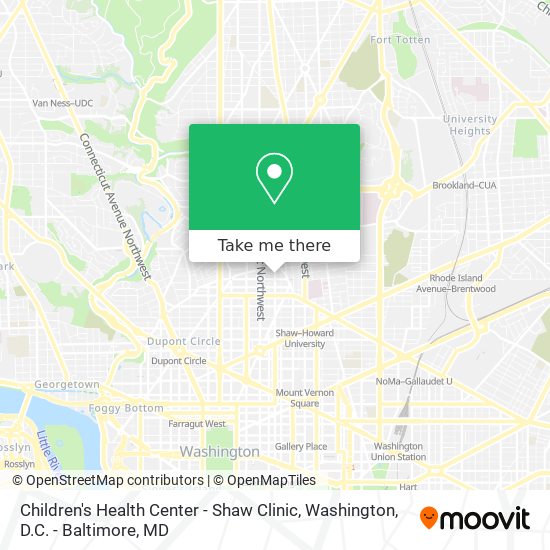 Mapa de Children's Health Center - Shaw Clinic