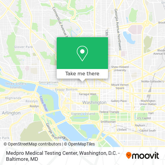 Mapa de Medpro Medical Testing Center